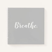 Atem Light Gray Notebook Notizblock (Vorderseite)