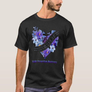Atem Suizidprävention Bewusstsein für Herzkrankhei T-Shirt