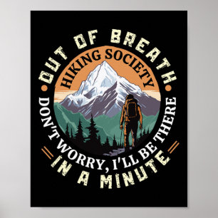 Atem-Wander-Gesellschaft für Männer Frauen Hiker n Poster
