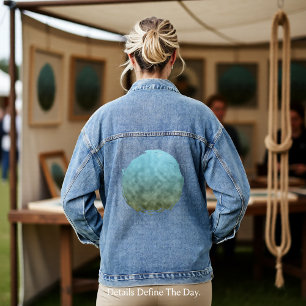 Atem zwischen Küstenlinien Jeansjacke