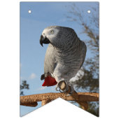 Atemberaubend-Afrikanischer Grau-Papagei Wimpelkette (Dritte Fahne)