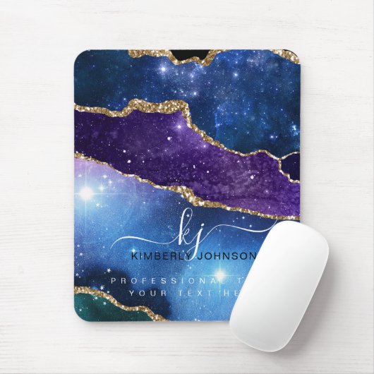 Atemberaubend Agate Gold Glitzer Mousepad (Mit Mouse)