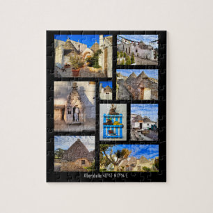 Atemberaubend Alberobello, Collage 110 Stück Puzzle