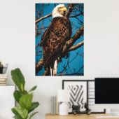 Atemberaubend American Bald Eagle Poster (Heimbüro)