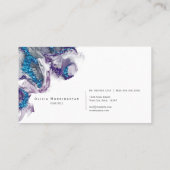 Atemberaubend Amethyst Sapphire Gemstone Alkoholti Visitenkarte (Rückseite)