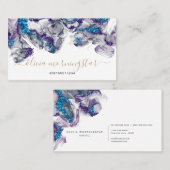 Atemberaubend Amethyst Sapphire Gemstone Alkoholti Visitenkarte (Vorne/Hinten)