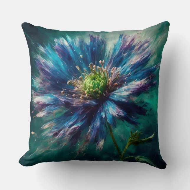 Atemberaubend Aster Blossom Kissen (Vorderseite)