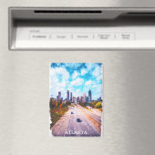 Atemberaubend Atlanta Georgia Travel Skyline Water Magnet (In Situ (Geschirrspüler))