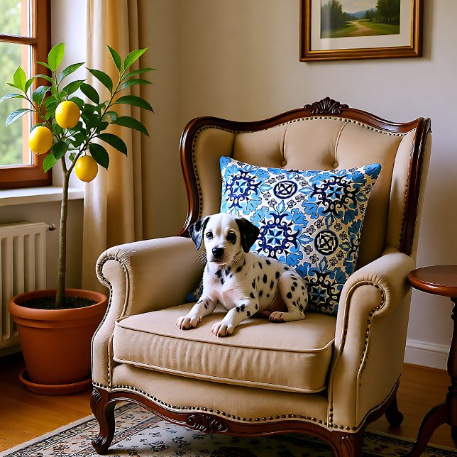 💙 Atemberaubend-Azulejos Kissen (Stunning blue Azulejos Outdoor Pillow)