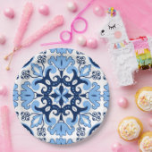 💙 Atemberaubend-Azulejos Pappteller (Party)