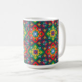 Atemberaubend 💚 ❤️ 💛 Azulejos Platz Kaffeetasse (VorderseiteRechts)