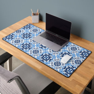 💙 Atemberaubend-Azulejos Schreibtischunterlage