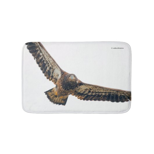 Atemberaubend Bald Adler macht einen Flyover Badematte (Vorderseite)