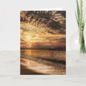 Atemberaubend Beach Sunrise Karte (Vorderseite)