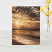 Atemberaubend Beach Sunrise Karte (Gelbe Blume)