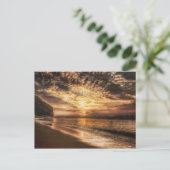 Atemberaubend Beach Sunrise Postkarte (Stehend Vorderseite)