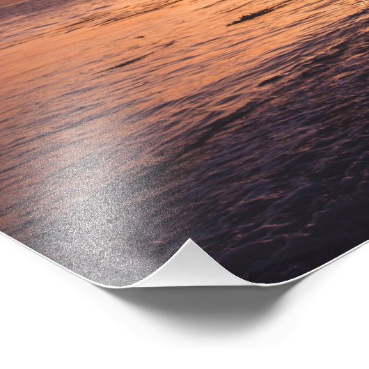 Atemberaubend Beach Sunset Fotodruck (Ecke)