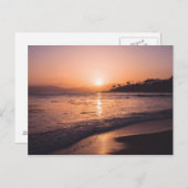 Atemberaubend Beach Sunset Postkarte (Vorne/Hinten)