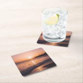 Atemberaubend Beach Sunset Rechteckiger Pappuntersetzer (Vor Ort)