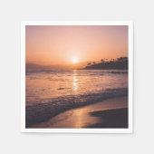 Atemberaubend Beach Sunset Serviette (Vorderseite)