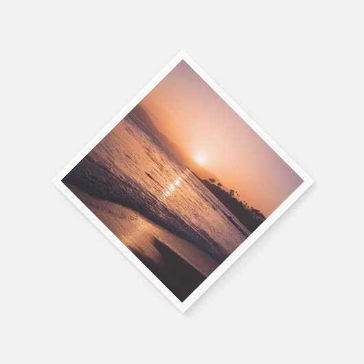 Atemberaubend Beach Sunset Serviette (Ecke)