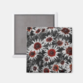 Atemberaubend Black-Mit Augen Susans Magnet (Vorderseite/Rückseite)