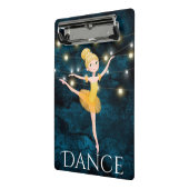 Atemberaubend Blond Ballerina Blue Background und Mini Klemmbrett (Gewinkelt2)