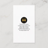 Atemberaubend Blue Box Sound Wave Audio Engineer Visitenkarte (Rückseite)