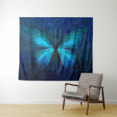 Atemberaubend Blue Butterfly Wandteppich (Beispiel (Horizontal))