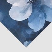 Atemberaubend Blue Floral Seidenpapier (Detail)