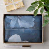 Atemberaubend Blue Floral Seidenpapier (Geschenk)