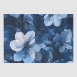 Atemberaubend Blue Floral Seidenpapier