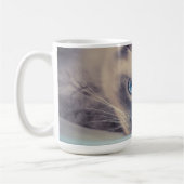 Atemberaubend Blue Mit Augen Ragdoll  Kaffeetasse (Links)