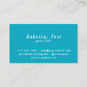 Atemberaubend Blue Travel Agent Dandelion Design Visitenkarte (Rückseite)