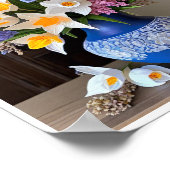 Atemberaubend Blue Vase Floral Arrangements Poster (Ecke)