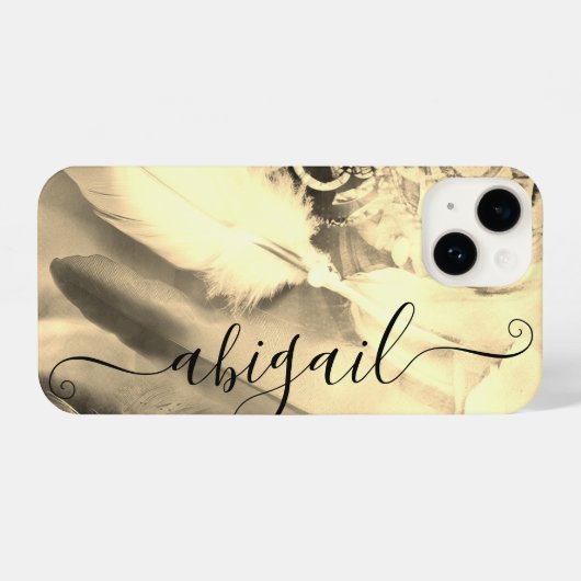 Atemberaubend Boho Bohemisch Style Dreamcatcher Fe iPhone Hülle (Rückseite (Horizontal))