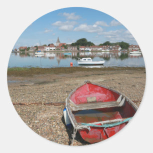 Atemberaubend Bosham Harbour England Runder Aufkleber