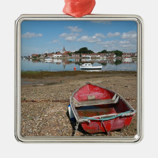 Atemberaubend Bosham Harbour England Silbernes Ornament (Vorne)