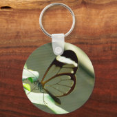 Atemberaubend-braun-glatter Schmetterling Schlüsselanhänger (Vorderseite)