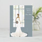 Atemberaubend Bride Bridal Dusche Einladung (Stehend Vorderseite)