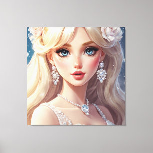 Atemberaubend Bridge Watercolor Stretched Leinwand