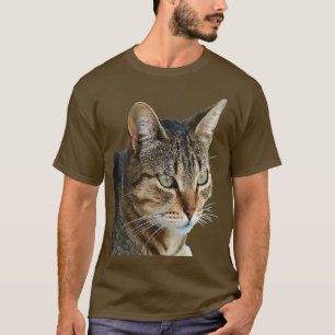 Atemberaubend Brown Tabby Cat Pet Portrait T-Shirt