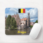 Atemberaubend! Brügge - Belgien Mousepad (Mit Mouse)