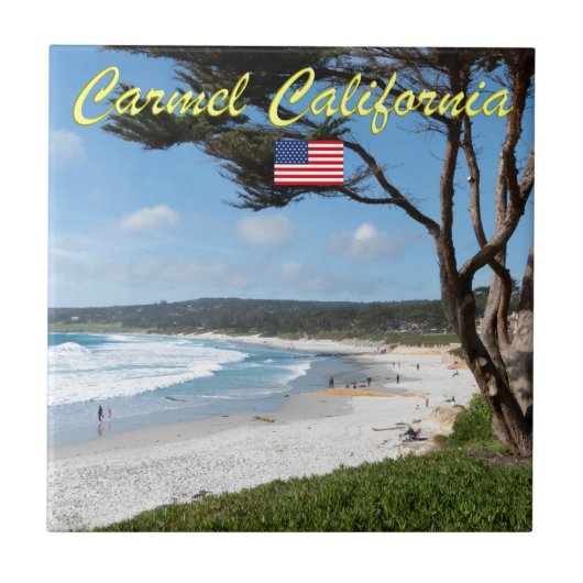 Atemberaubend! CARMEL CALIFORNIA USA Fliese (Vorderseite)