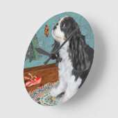 Atemberaubend Cavalier Spaniel Wall Clock Runde Wanduhr (Winkel)