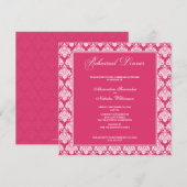 Atemberaubend Damask Probe Dinner Einladung (Fusch (Vorne/Hinten)