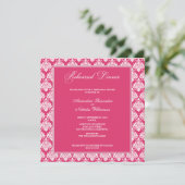 Atemberaubend Damask Probe Dinner Einladung (Fusch (Stehend Vorderseite)
