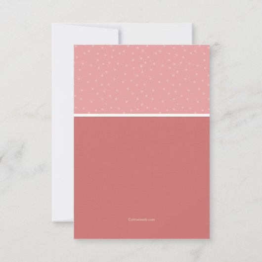 Atemberaubend danke Notecard Einladung (Rückseite)