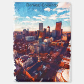 Atemberaubend Denver Colorado Stadtansicht Magnet (Vorderseite)