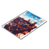 Atemberaubend Denver Colorado Stadtansicht Notizblock (Linke Seite)